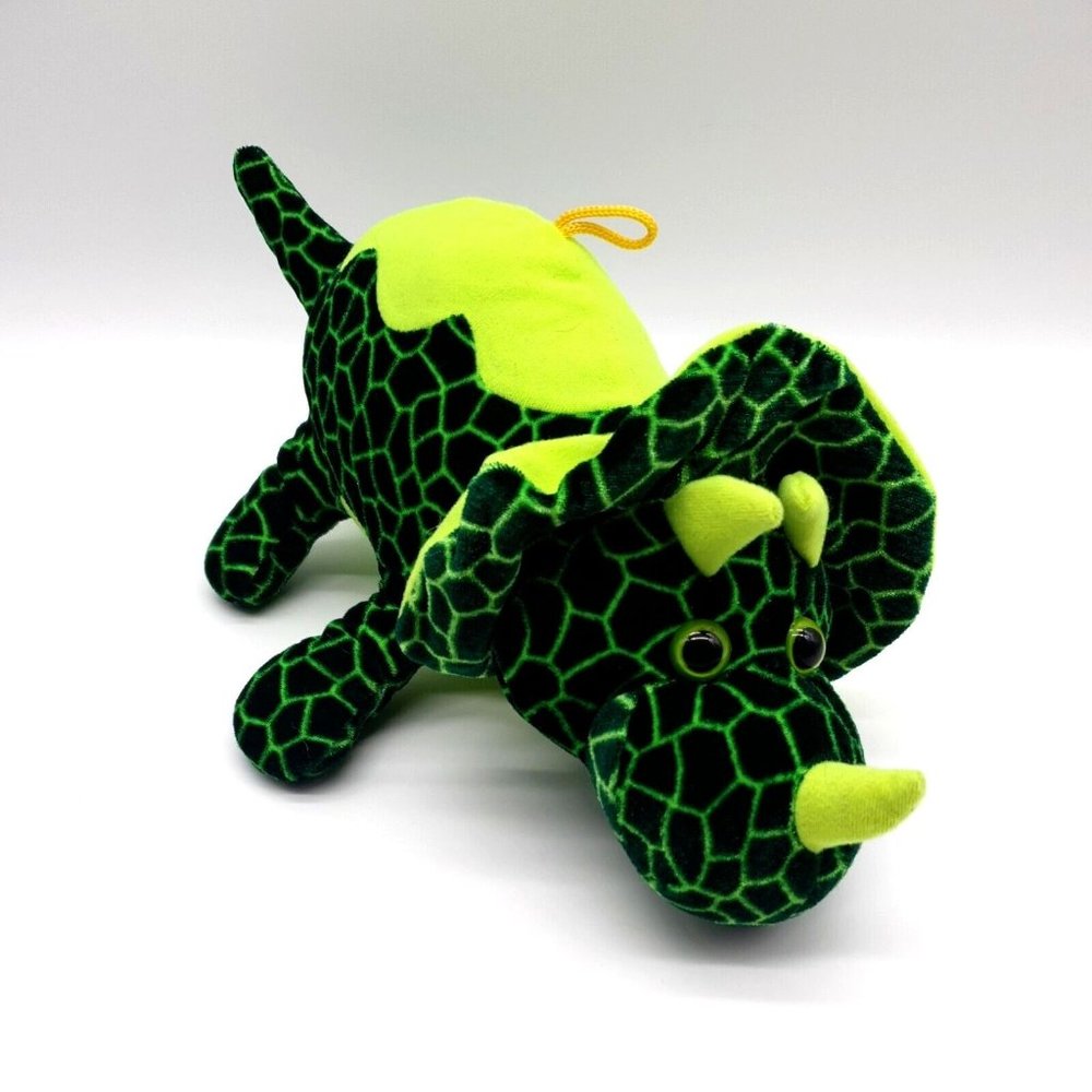 Classic Toy Company Triceratops Collector Plush Green Carnival Crane Prize 2014